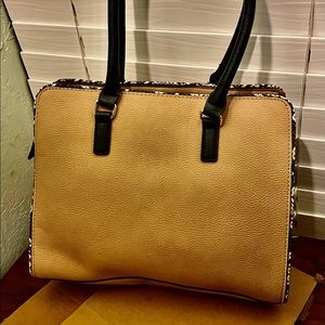 “Call it spring” women’s brown and black floral  shoulder bag